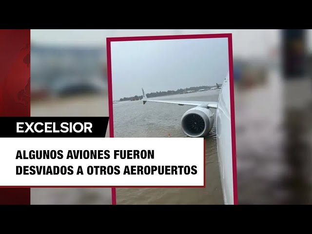 ⁣Intensa tormenta inunda el aeropuerto de Palma de Mallorca y causa caos en los vuelos