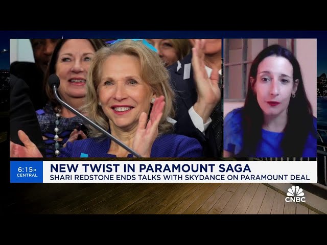 ⁣Shari Redstone ends talks with Skydance on Paramount deal, reports WSJ