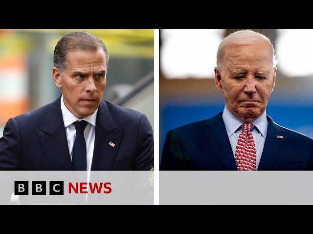 ⁣Hunter Biden: What son's conviction means for President Biden | BBC News