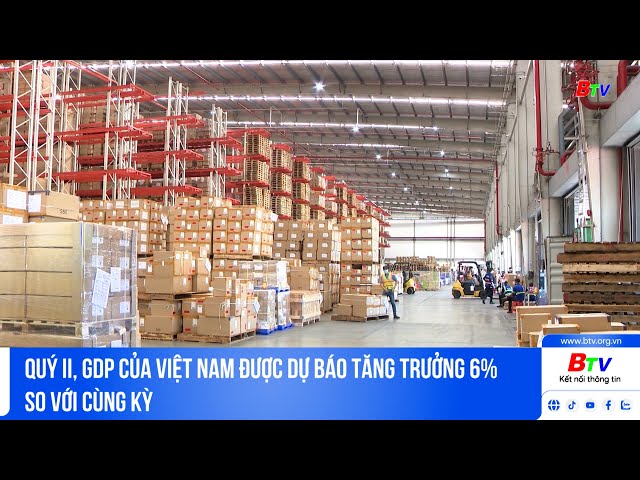 ⁣Quý II, GDP của Việt Nam được dự báo tăng trưởng 6% so với cùng kỳ