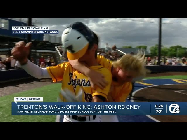 ⁣High School Play of the Week: Trenton's walk-off king Ashton Rooney