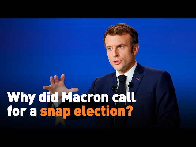 ⁣Why did Macron call for a snap election?