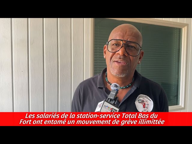 ⁣Les salariés de la station-service Total Bas-du-Fort ont entamé un mouvement de grève illimitée