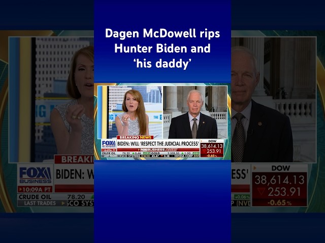 ⁣Dagen McDowell criticizes Hunter Biden and ‘his daddy’ for breaking the law #shorts