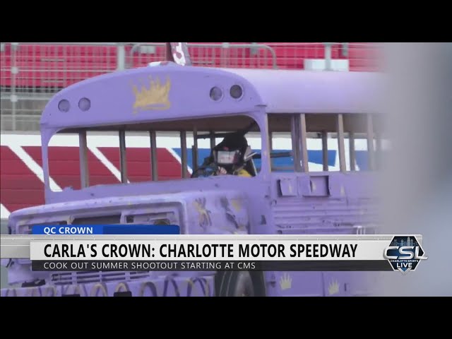 ⁣Carla's wild ride at Charlotte Motor Speedway