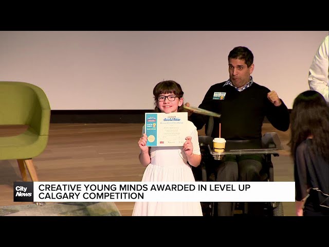 ⁣Creative young minds awarded in 'Level Up Calgary' competition