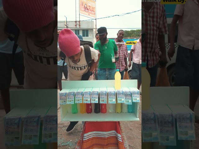 ⁣FREE MONEY Bottle Challenge in #jamaica #jamaicawalkby