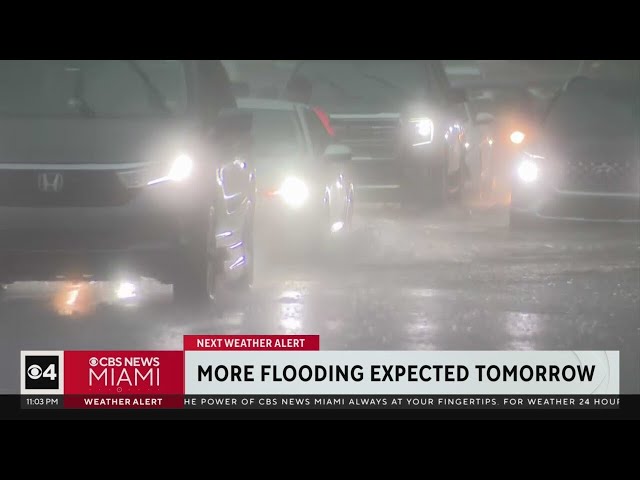 ⁣More flooding expected Wednesday