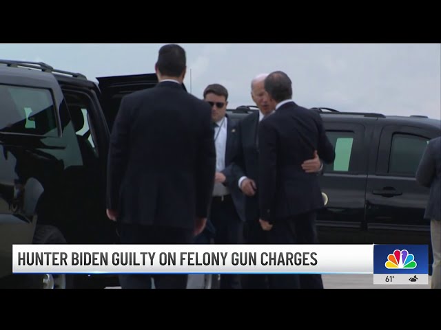⁣Hunter Biden guilty on felony gun charges