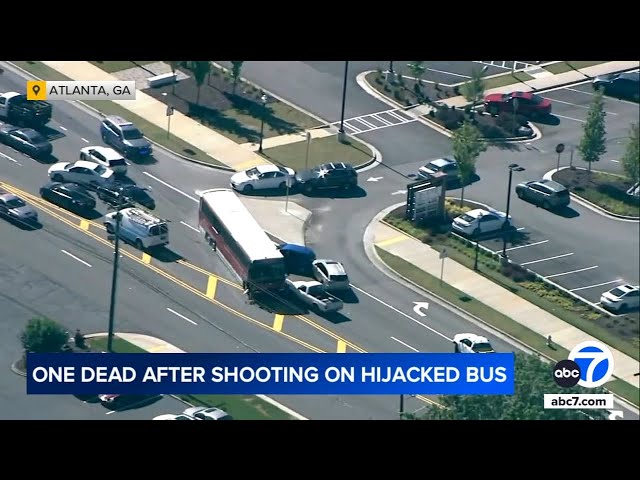 ⁣1 dead after shooting on hijacked bus, wild police chase in Georgia