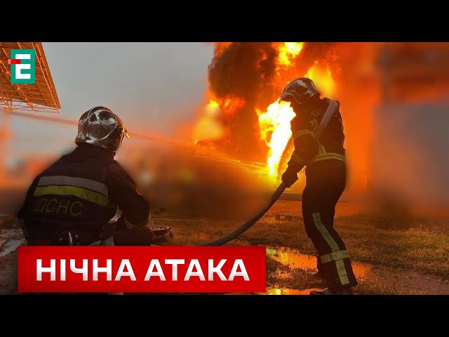 ⁣ ВИБУХИ У КИЄВІ ❗Рятувальники ліквідовують пожежу, що виникла внаслідок падіння уламків  ПОДРОБИЦІ