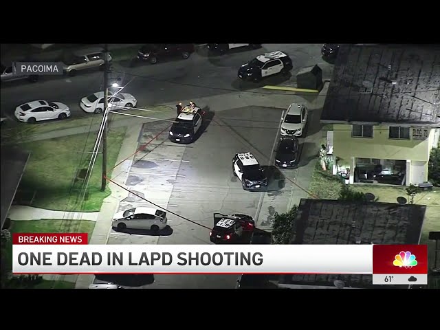 ⁣One dead in LAPD shooting in Pacoima