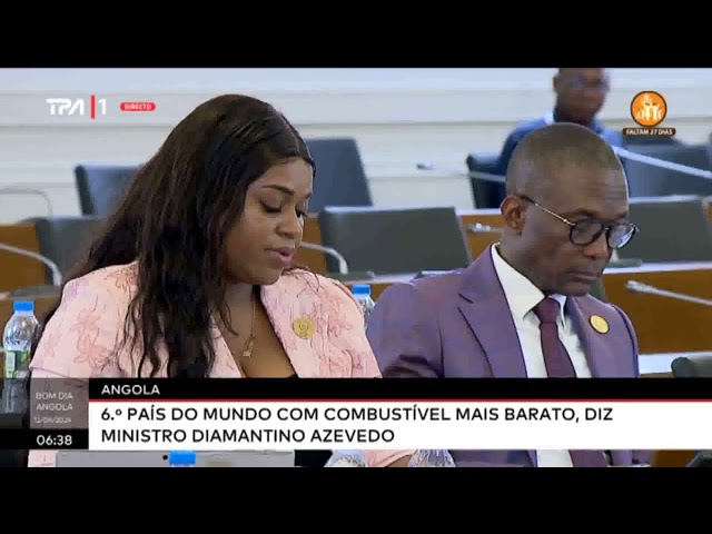 ⁣Assembleia nacional - Deputados auscultam Ministro dos Recursos Mineirais, Petróleo e Gás