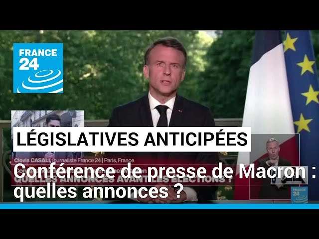 ⁣Conférence de presse d'Emmanuel Macron : quelles annonces avant les élections ? • FRANCE 24