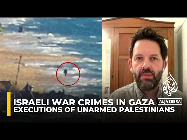 ⁣War on Gaza: Footage shows summary executions of Palestinians by Israeli soldiers