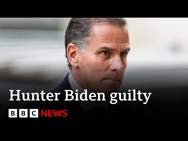 ⁣Hunter Biden guilty of all charges in gun trial | BBC News