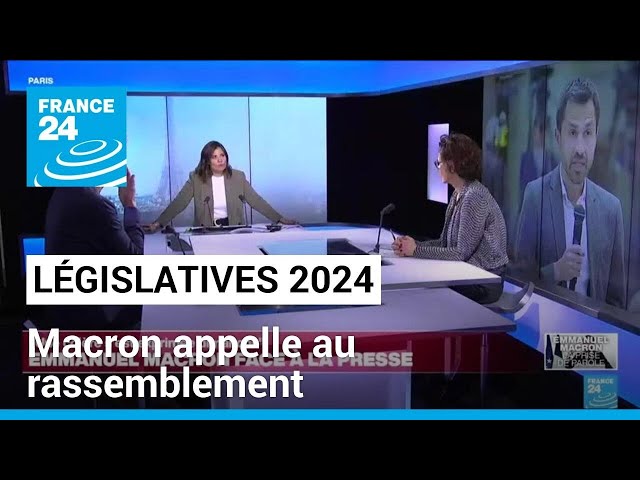 ⁣Législatives 2024 : Macron appelle au rassemblement autour de son camp • FRANCE 24