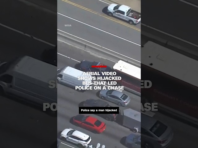 ⁣Police stop man they say hijacked Atlanta bus