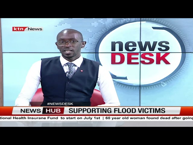 ⁣Flood victims in Mathare receive food aid