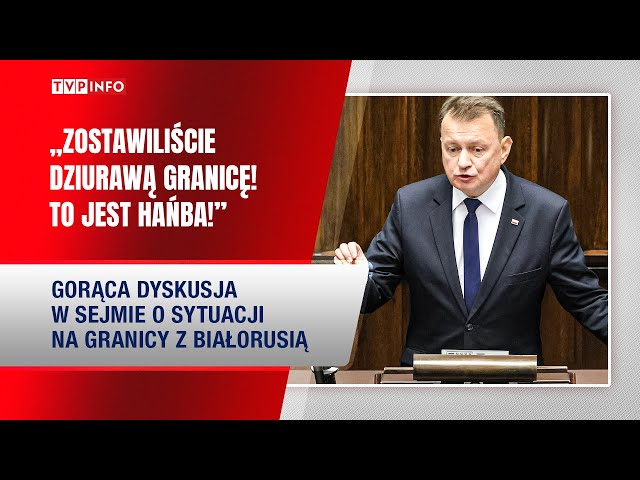 ⁣„Zostawiliście dziurawą granicę! To jest hańba!" | Gorąca dyskusja w Sejmie