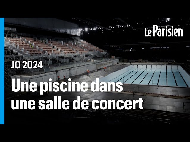 ⁣Paris La Défense Arena se transforme en piscine olympique pour les JO