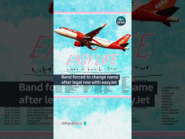 ⁣Easy Life’s name was too similar to easyJet according to the airline #itvnews  #easylife #music