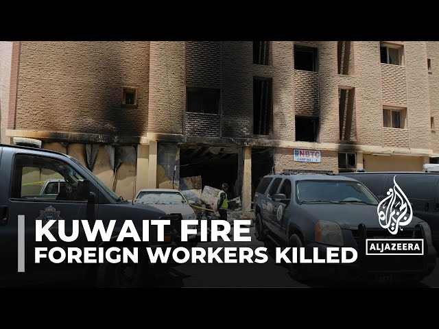 ⁣At least 49 dead in fire at building housing workers in Kuwait