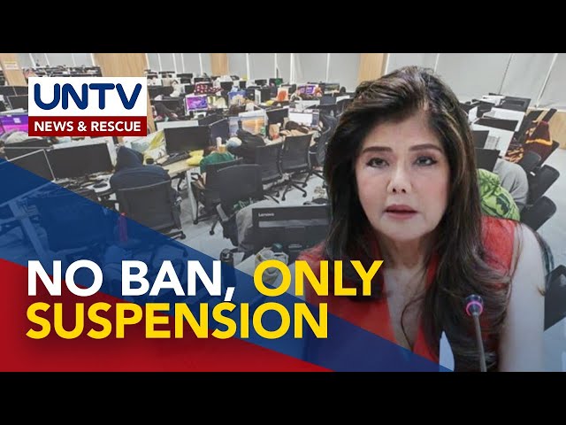 ⁣Imee Marcos favors POGO suspension, urges PAGCOR to present new measures to regulate