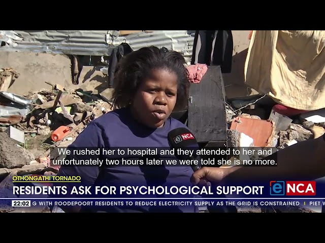⁣Tongaat tornado victims ask for psychological support