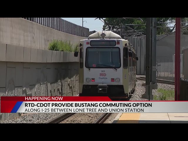 ⁣Bustang service offered for RTD riders frustrated by light rail delays