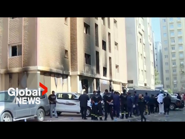 ⁣Kuwait building fire: At least 49 foreign workers dead