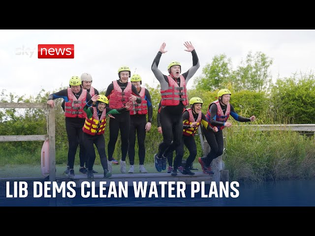 ⁣Liberal Democrats unveil plans for a 'clean water authority' | Election 2024