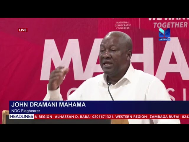 ⁣John Mahama To Decentralize Minerals Commission Office