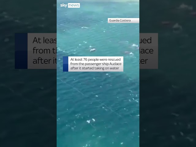 ⁣Passengers rescued from sinking boat