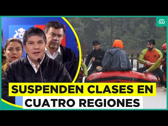 ⁣Suspenden clases en Región Metropolitana, Coquimbo, Valparaíso y O'Higgins