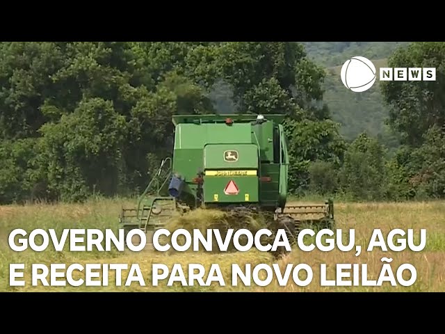 ⁣Governo convoca CGU, AGU e Receita para novo leilão do arroz