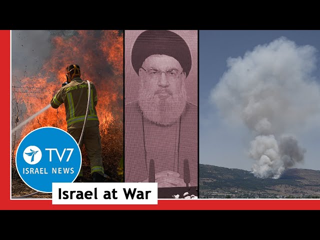 ⁣Hezbollah fires 100s of rockets at Israel; US adds $404m aid to Palestinians TV7Israel News 12.06.24