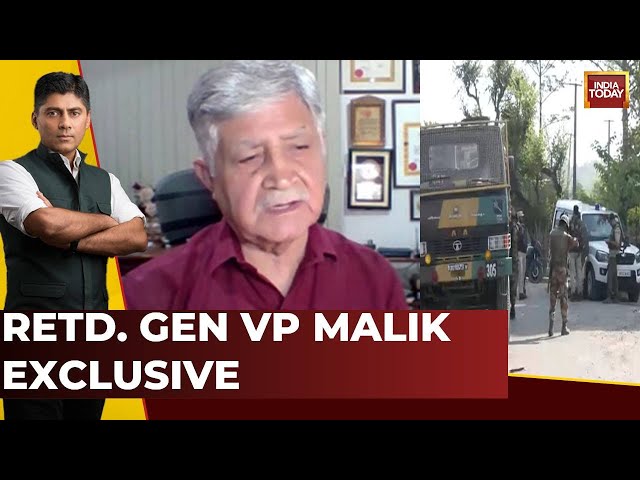 ⁣Gen VP Malik Exclusive Interview To Gaurav Sawant On 3 Terror Attacks In 3 Days Jammu