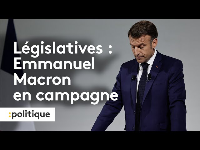 ⁣Elections législatives 2024 : l'entrée en campagne d'Emmanuel Macron