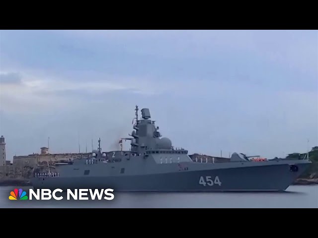 ⁣Russian military ships arrive in Cuba ahead of military exercises