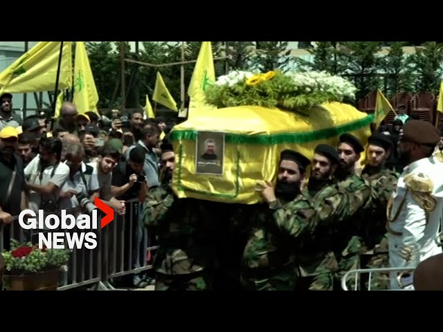 ⁣Israel-Gaza: Hezbollah vows to increase intensity of fighting after senior commander's killing