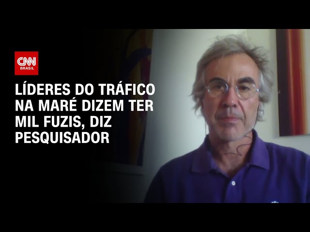 ⁣Líderes do tráfico no Complexo da Maré, RJ, dizem ter mil fuzis, diz pesquisador | CNN 360°