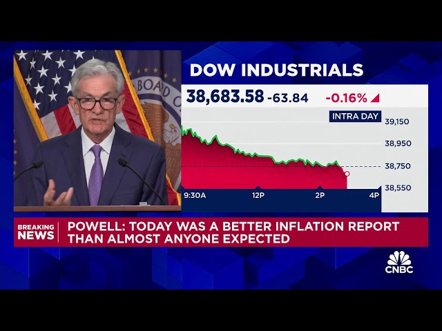 ⁣Fed Chair Jerome Powell: Policy is restrictive and having the effects we hoped for