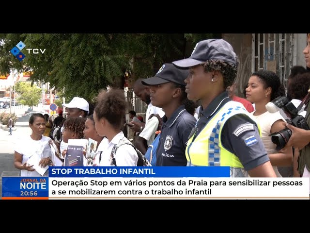 ⁣Operação Stop em vários pontos da Praia para sensibilizar pessoas a se mobilizarem contra