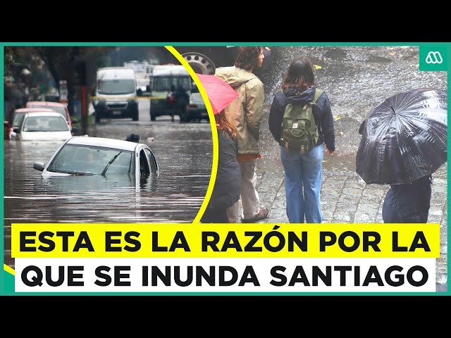 ⁣¿Por qué siempre se inunda Santiago? Las consecuencias de la lluvia en la Región Metropolitana