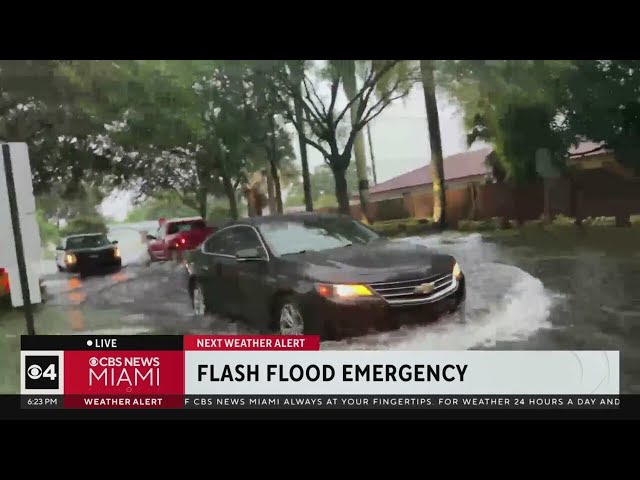 ⁣Flash flood emergency in Miami Gardens