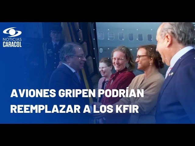 ⁣Visita de presidente Gustavo Petro a Estocolmo: Colombia analiza comprarle aviones Gripen a Suecia