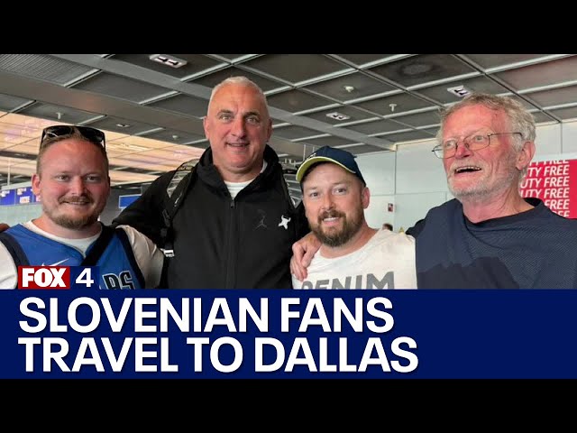 ⁣Slovenian Mavericks fans make 5,000-mile journey to watch NBA Finals in Dallas