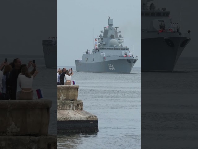 ⁣Russian naval ships arrive in Cuba during exercises; US says no threat #Shorts