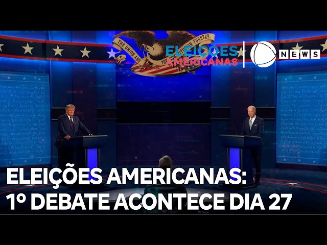 ⁣Eleições Americanas: Record News vai transmitir primeiro debate entre Biden e Trump
